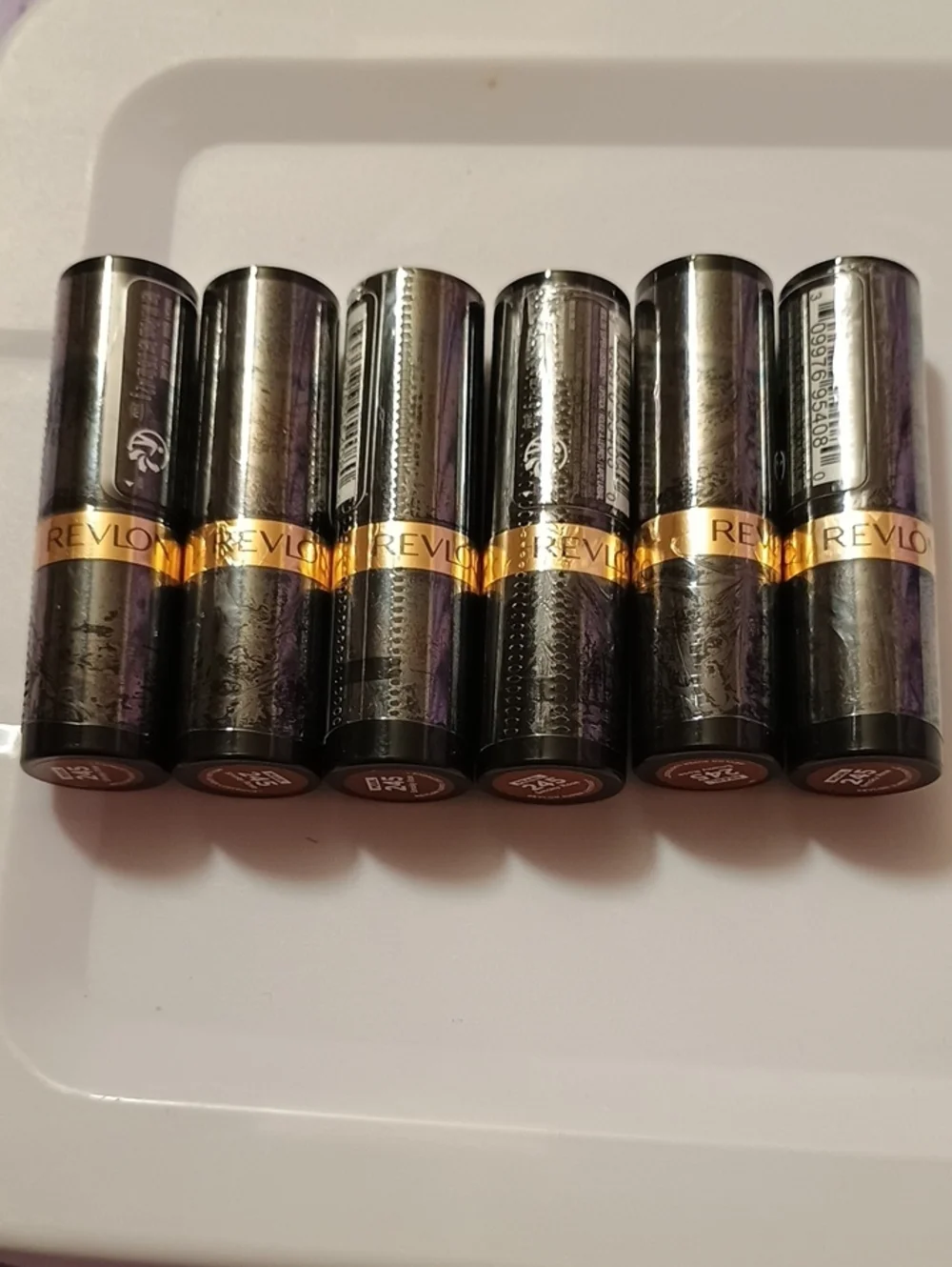 6 x Revlon Super Lustrous Pearl Lipstick, Creamy Formula, 245 Smoky Rose